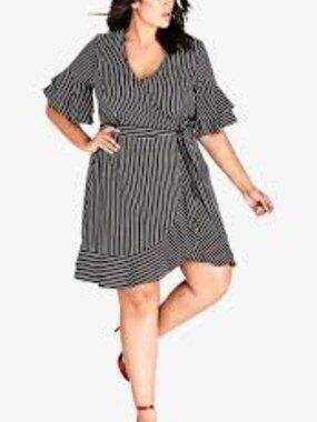 NWT City Chic Wrap Dress